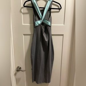 Flirty Lululemon Picnic Play Dress in Heather Slate Tranquil Blue